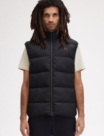 Fred Perry Insulated Gilet - Black - M