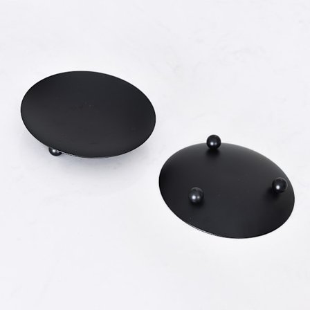 Musta kynttilänjalka Tuoksukynttilän jalusta Rauta Luova sisustus