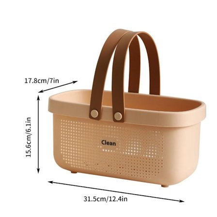 Badekurv Afløbskurv PINK 31,5X17,8X15,6CM