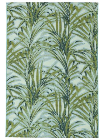 Areca Tapis D’intérieur/Extérieur Lavable 160X230 Vert/Bleu Clair