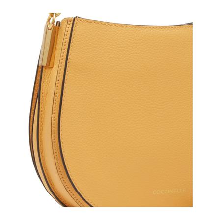 Coccinelle, Cross Body Bags Geel, Dames, Maat:ONE Size,leer,gevlochten