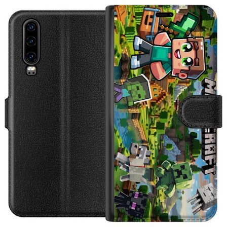 Kompatibelt Lommeboketui til Huawei P30 Lady Gaga The Fame svartvit portrett med store solbriller i minimalistisk pop estetikk