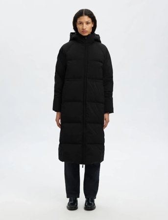 Selected Slfmaya Down Long Coat Noos - Black - 40