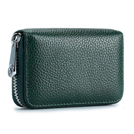 Herre Organ Zipper Card Bag i Kohud, Rfid Anti-tyveri Pensel