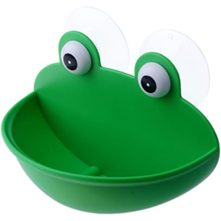 1 stk. skåret frøformet sæbebakke, silikone bærbar sæbebakke bruges til brusebad, badeværelse, køkken, bordplade og rejser