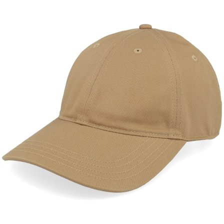 Lacoste - Beige unconstructed Lippis - Date Brown Dad Cap @ Hatstore
