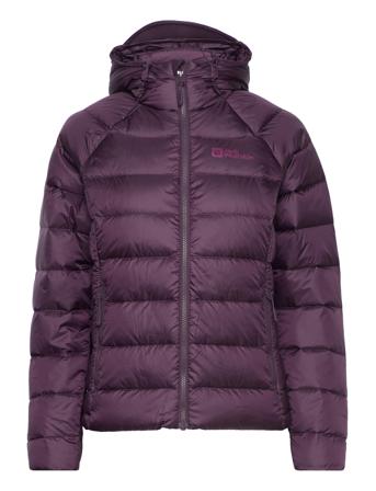 Nebelhorn Down Hoody W Vuorillinen Takki Topattu Takki Liila Jack Wolfskin