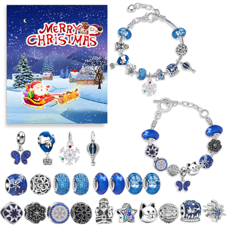 1set Christmas 24 Days Countdown Calendar Surprise Blind Box Ha