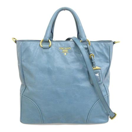 Prada Vintage, Tote Bags Blauw, Dames, Maat:ONE Size