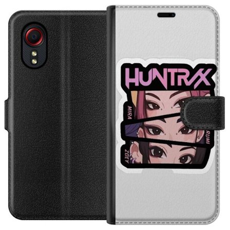 Kompatibelt Lommeboketui til Samsung Galaxy Xcover 5 K-pop-inspirert futuristisk jentegruppe i neonlys og kosmisk sci-fi scene