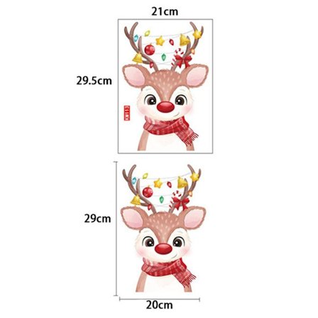 Juletoilet-klistermærke Xmas Wall Decal STYLE 7 STYLE 7