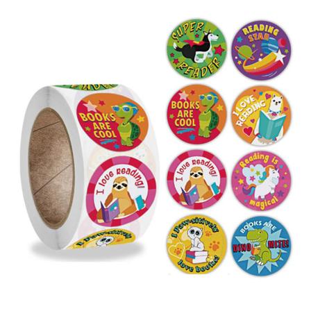 500st Stickers Klistermärken - Djur Motiv - Cartoon Multifärg