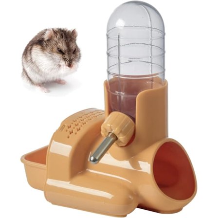Hamster Vattenflaska, 3 i 1 Vattenflaska Automatisk Flaska Dispenser, Matbehållare Hamster, 120ml/4oz