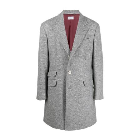 Brunello Cucinelli, Coat Grijs, Heren, Maat:L
