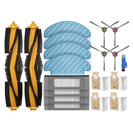 Ecovacs DEEBOT OZMO T8+ / T8 AIVI / T8 Max / N8 Plus / N8 Pro pääsivuharja Hepa-suodatin Moppipöly