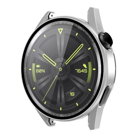 ENKAY Huawei Watch GT 3 (46mm) matte cover + 9H tempered glass - Silver