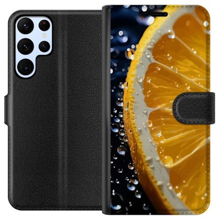 Kompatibelt Lommeboketui til Samsung Galaxy S24 Ultra Appelsin