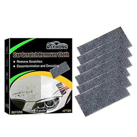 Nano Sparkle Cloth, 6-pack bilreparationsservetter för borttagning av repor, nano-magi för alla bilfärger, ta bort lätta repor
