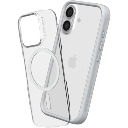 RhinoShield Modulär skal Mod NX Kompatibel med MagSafe för iPhone 16 - Platina Grå