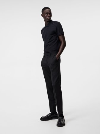 J.Lindeberg - Troy Polo Shirt Seasonal Pique - Black - Man - M