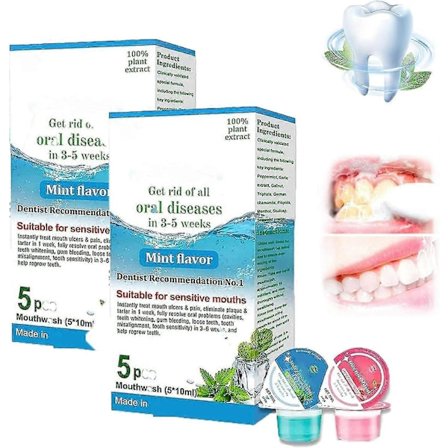 Oral-heal Jelly Cup Munnskyll Gjenoppretter Tenner Og Munn Til Helse, Oral Heal Munnskyll, Fjerner Dårlig Ånde Og Renser