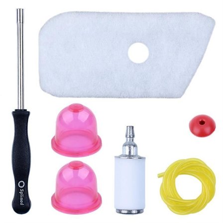 Reparationskit Kompatibel med Husqvarna 128c 128l 128r 128ld 128rj 128ldx - Luft- og Brændstoffilter Inkluderet