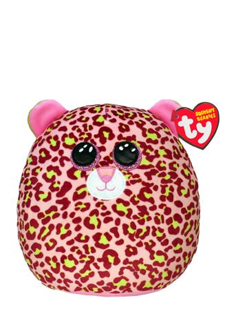 Ty Lainey - Leopard Squish 25Cm Toys Soft Toys Stuffed Animals Rosa TY*Betinget Tilbud