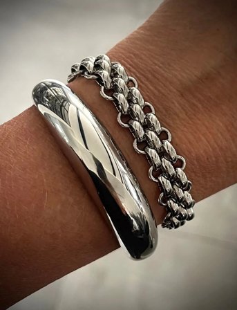 Bud to rose Queen Bracelet Silver - Silver - ONE SIZE