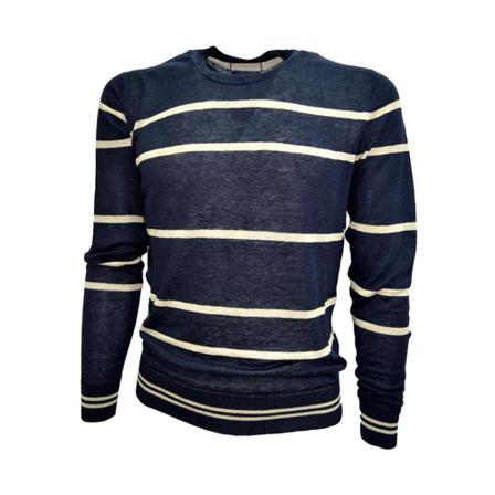 Woolrich Blue Jersey , Blauw , Heren , Maat: M Truien & Vesten