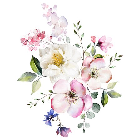 Ulike Grønne Blomster Veggklistremerker Bad Toalettdekor Deca