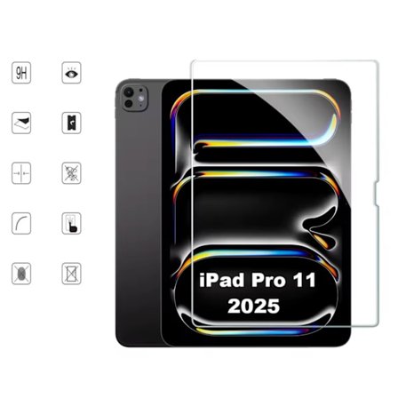 iPad Pro 11 tum M5 2025 skärmskydd härdat glas 9H