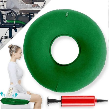 Sædering Efter Haleben Ortopædisk Siddepude Hæmorider Oppustelig Ringpude Med Pumpe Hårdhed Justerbar