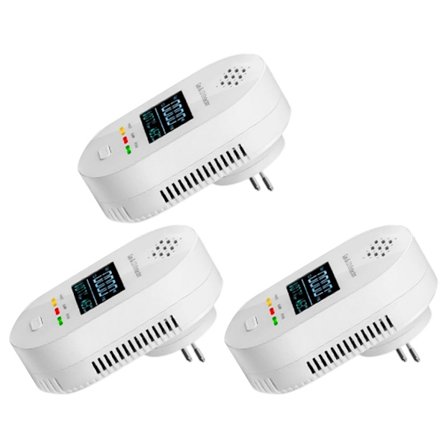 Hushållssäkerhetsenhet som detekterar gas-, CO-läckor, temperatur- och fuktighetsförändringar