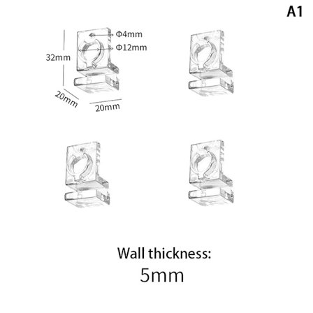 4 st Fish Tank Akryl Clips Akvarium Lock Cover Support Hållare