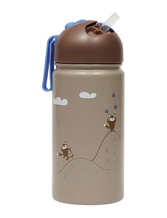 Friends In The Forest Bottle 360Ml Beige OYOY MINI