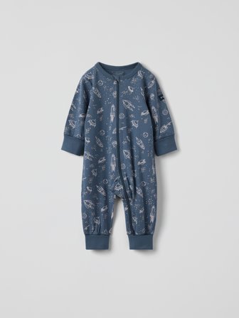 Hel pyjamas stjerner - 98|104 - barneklær - blue - Polarn O. Pyret