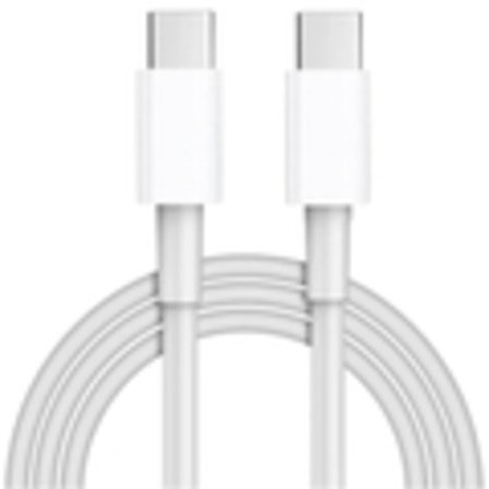 iPhone 15 Snabbladdningskabel – USB-C till USB-C Laddnings- och Synkkabel vit