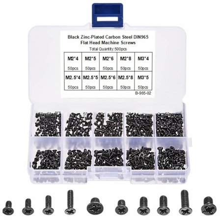 Datorskruvar, Mikroskruvar, Laptop skruvar, Mikro reparations skruvar, Mini laptop skruv kit med 10 storlekar, för laptop, moderkort, klocka