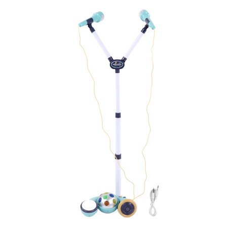 Lasten karaokelaitteet Tukeva Kevyt Karaoke Laulaminen Lelu 2 Mikrofonilla Säädettävä Jalusta Lapsille