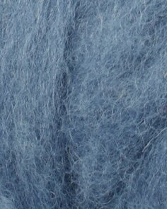 Kardierte Wolle 100 g Himmelblau