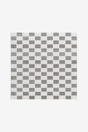 KM Home - Fladvævet tæppe Hawaii - Grå - Fladvævede tæpper - 240X240 - Fra Homeroom