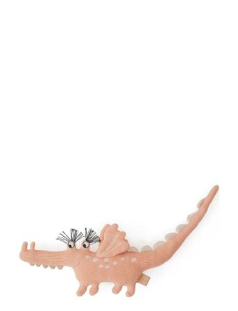 Darling Rattle - Baby Yoshi Crocodile Toys Soft Toys Stuffed Animals Vaaleanpunainen OYOY Living Design