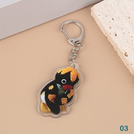 Sarjakuva akryylinukke avaimenperä Kawaii Penguin Peripheral Toy Bac