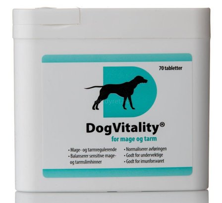 DogVitality Kosttilskudd Mage og Tarm 70 tabl.
