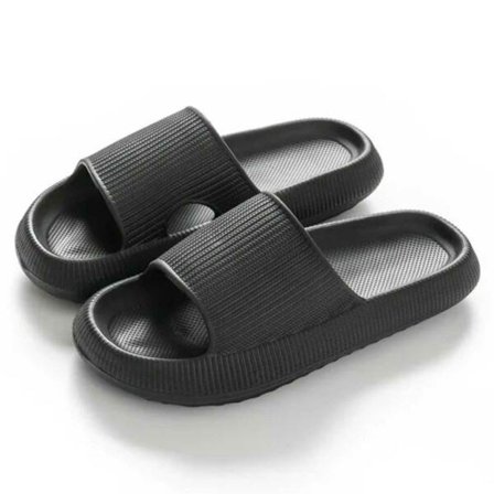 Støtdempende Tøfler Cloud Sky-tøfler svart