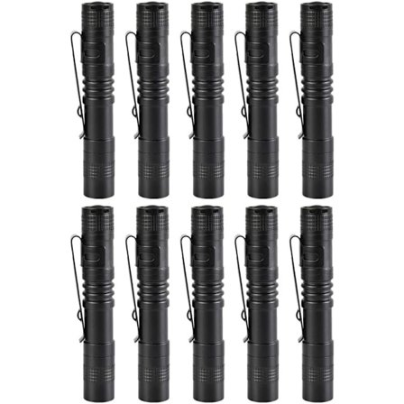 LED-ficklampor, 10 st Mini ficklampor Taktiska Kraftfulla Lumen ficklampor för Camping, Vandring