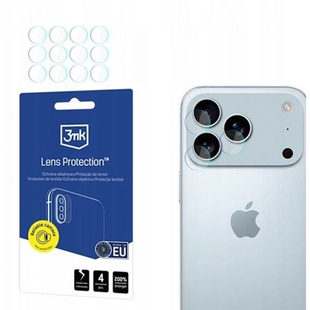 Skärmskyddsfilm telefon - skyddsglas telefon 3mk Objektivskydd för Apple iPhone 17 Pro