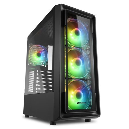 Sharkoon Tk4 Rgb Midi Tower Black