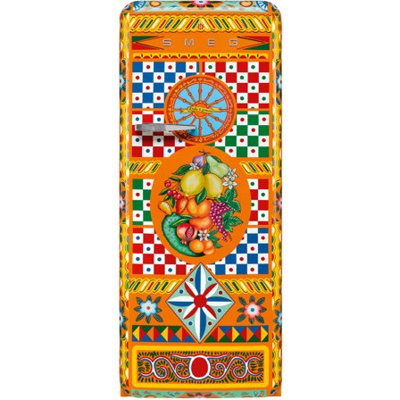 Smeg Fristående kylskåp Dolce & Gabbana Divina Cucina FAB28RDGC5 153 cm | Vitvaror > Kyl/Frysskåp | Bagaren och Kocken