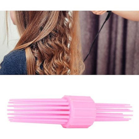 Styler for krøllete hår, tilbehør for krøllete hår, hårkrøller, kam sklisikker bærbar skånsom krøller multi tann hårstyling krøllekam